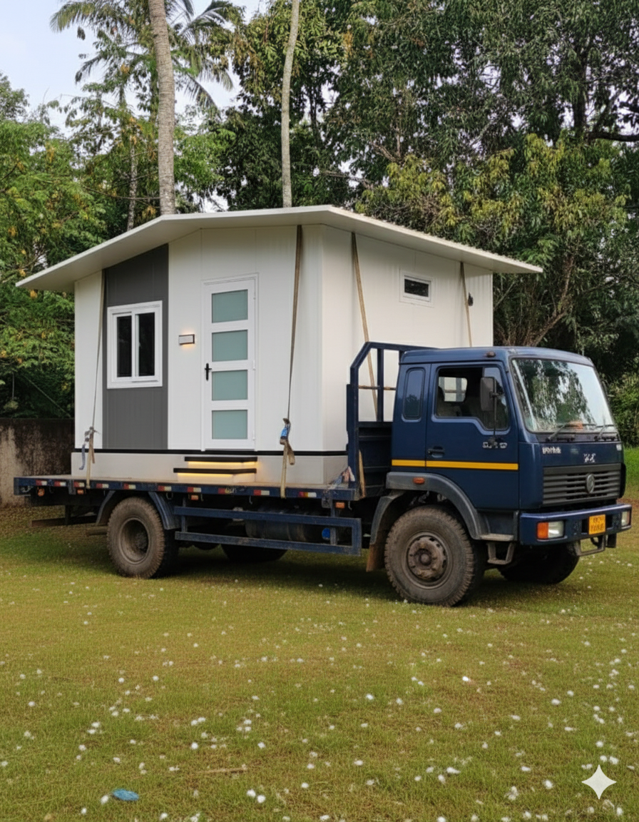 Luxury modular prefab home in Kerala with modern design